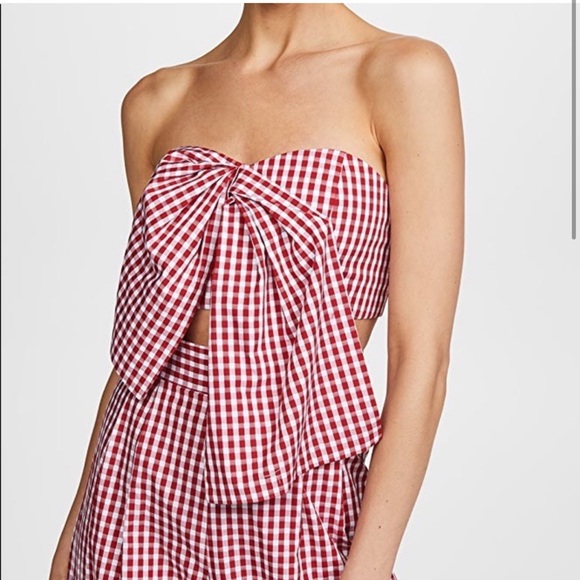 BNWT PETERSYN Red Gingham Two-Piece Set Size XS - Picture 3 of 7